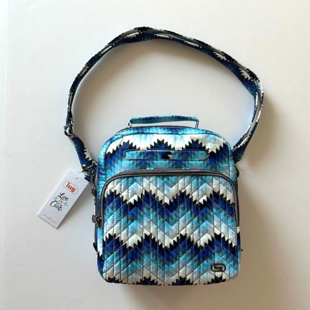 Lug Guild Collection Classic Ranger 2 Crossbody Bag Bargello Mountains Blue - Picture 8 of 14